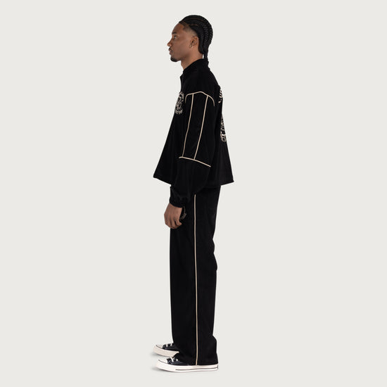 Piping Track Pant - Black