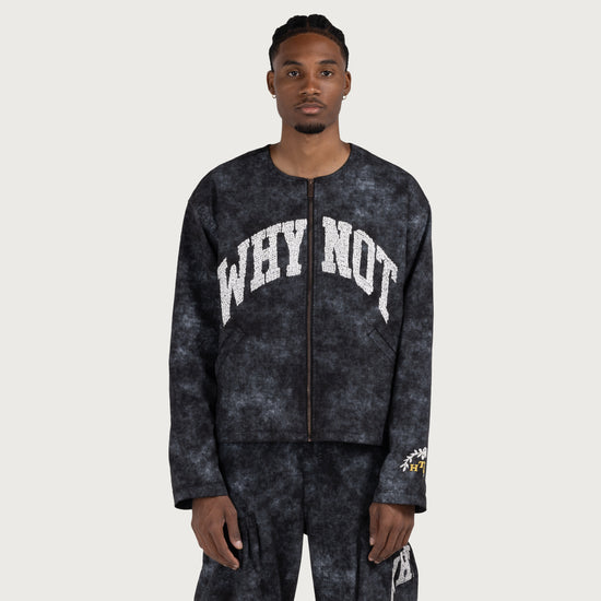 Twill Washed Jacket - Black