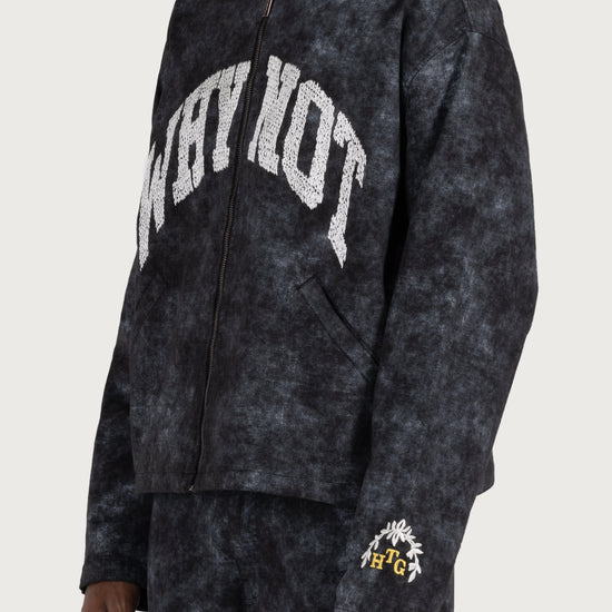 Twill Washed Jacket - Black