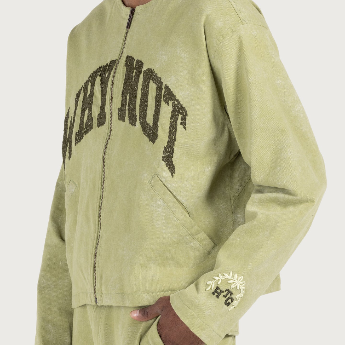 Twill Washed Jacket - Green