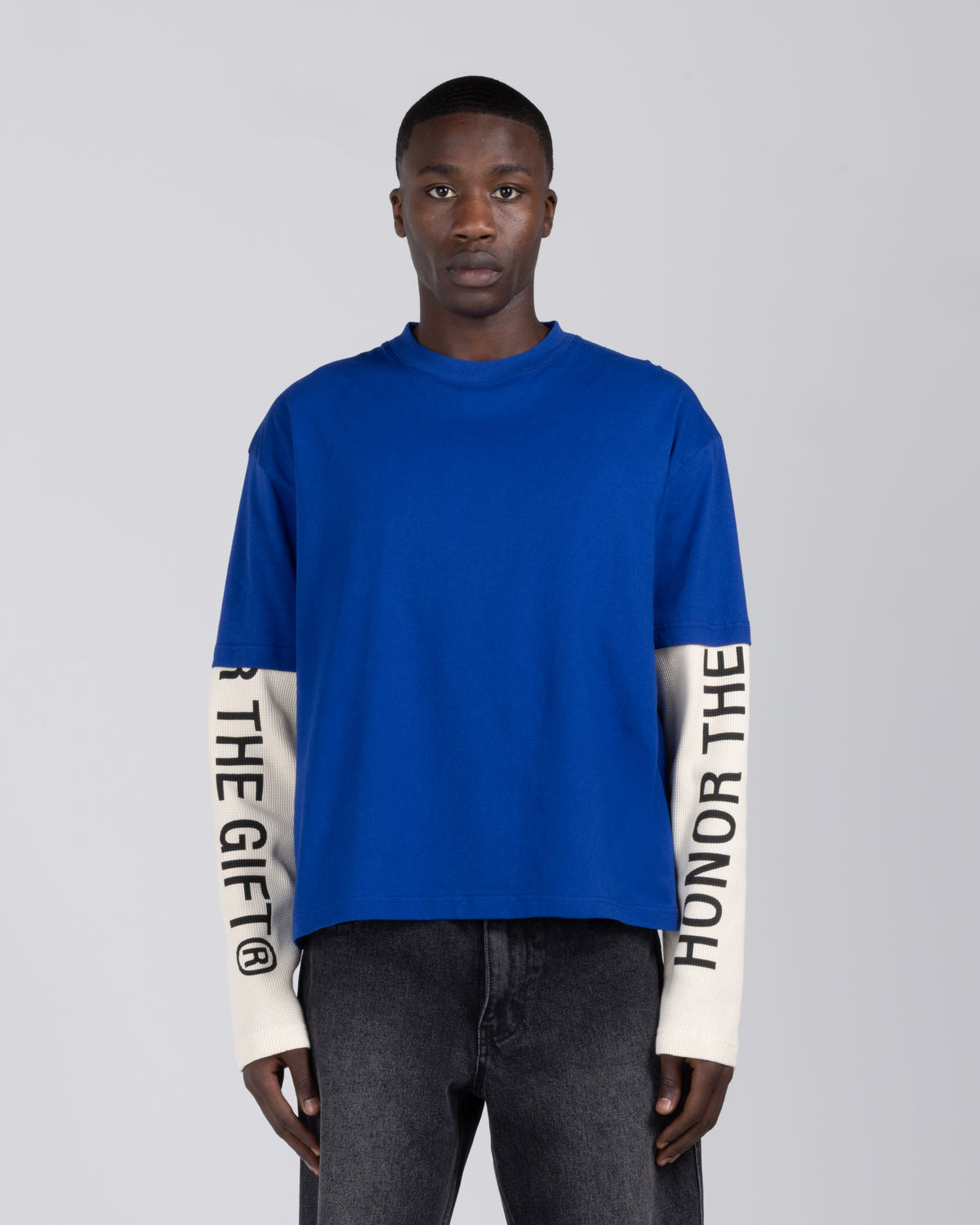Honor Double Sleeve Tee - Royal Blue