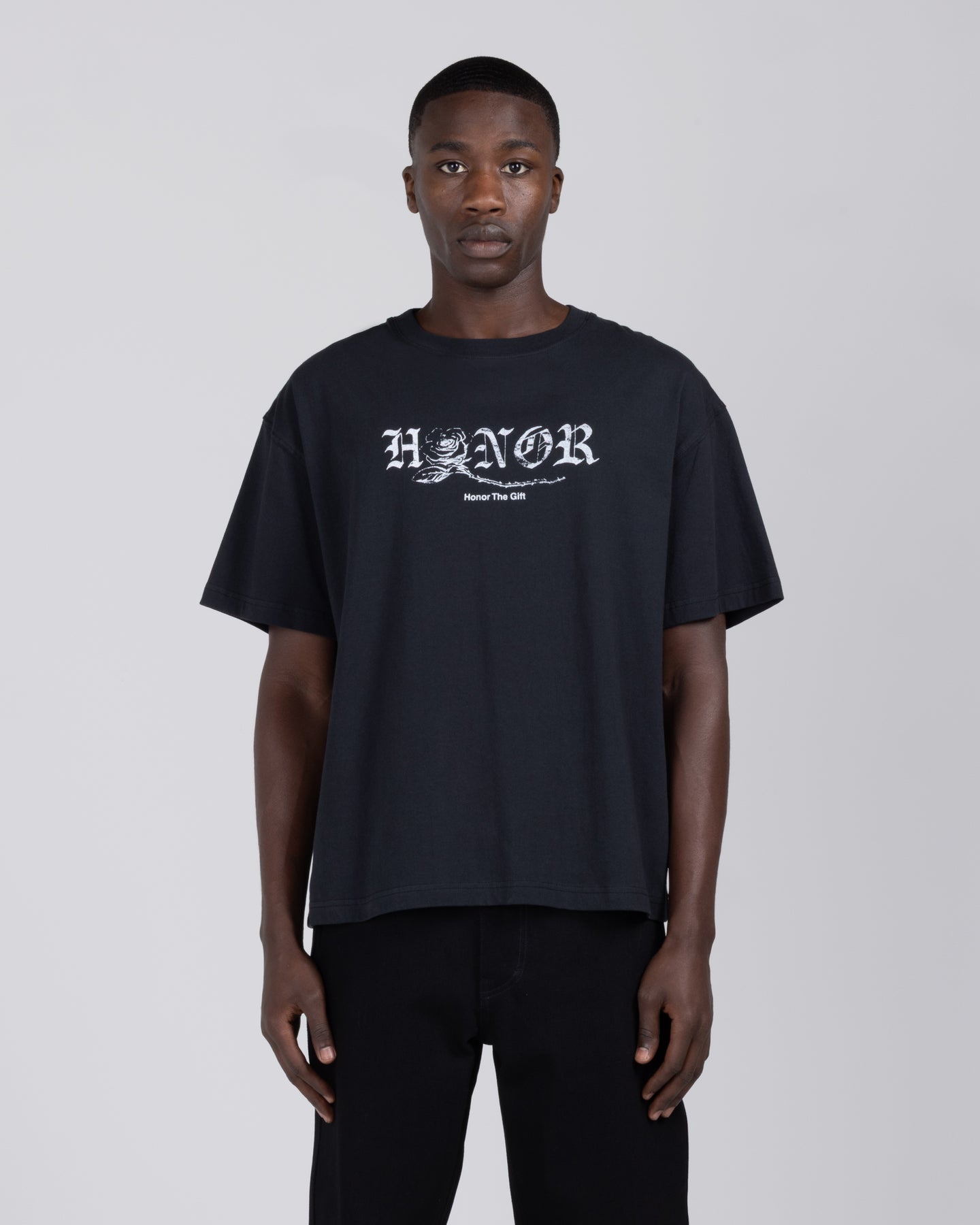 Fallen Rose Tee - Black
