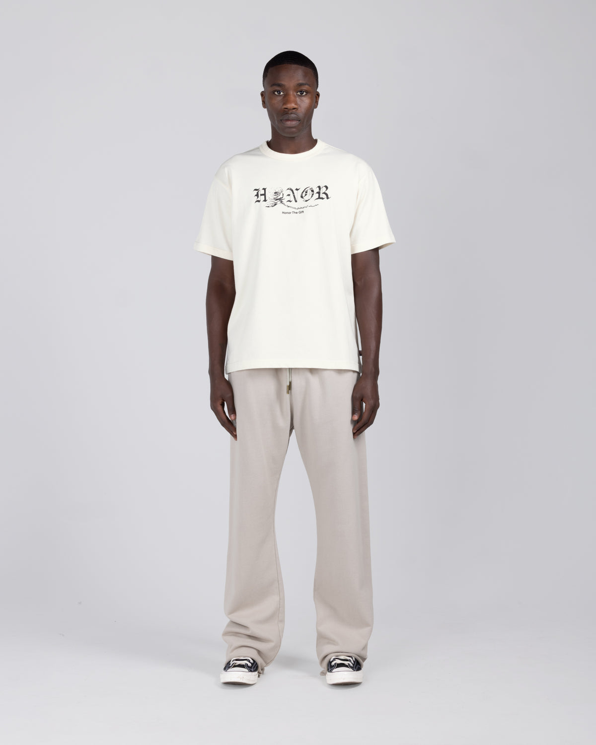 Fallen Rose Tee - Bone