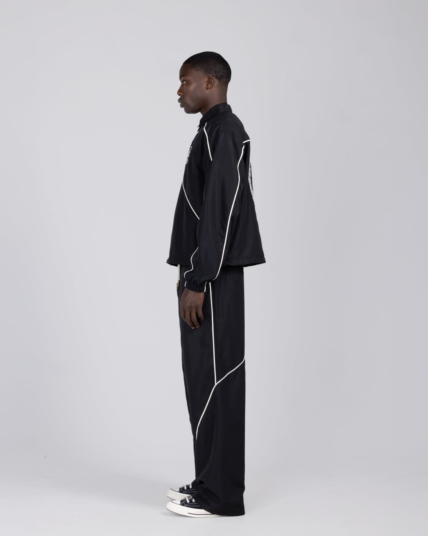 Honeycomb Ripstop Track Pant - Black