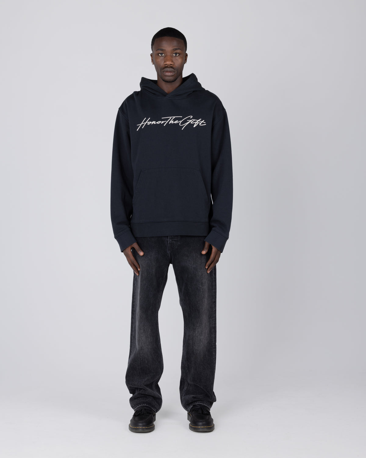 Script Hoodie - Black