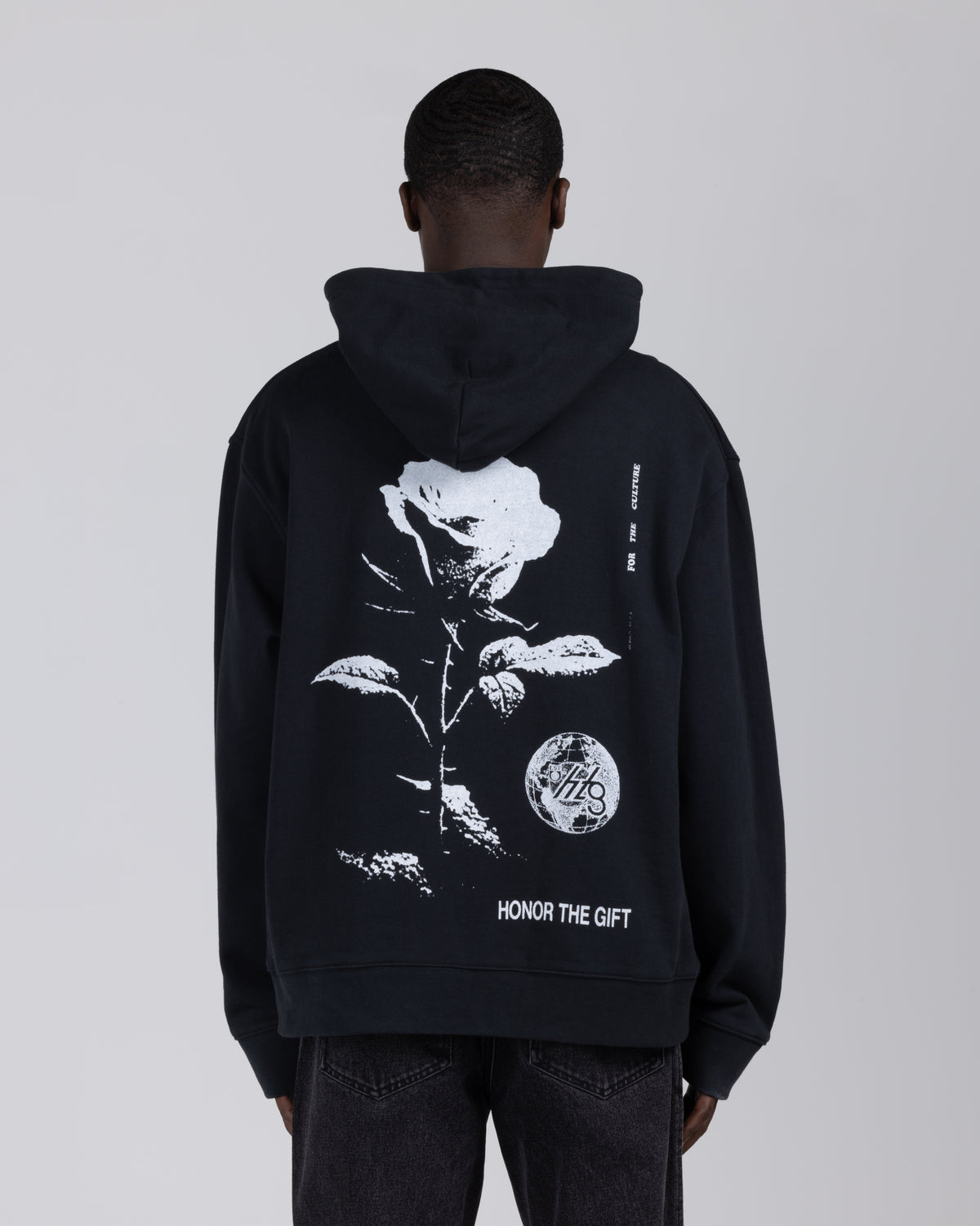 Fallen Rose Hoodie - Black