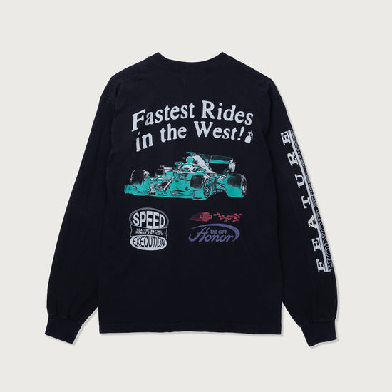 Fastest Rides LS Tee - Black