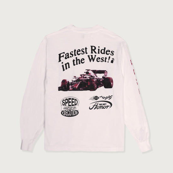 Fastest Rides LS Tee - White