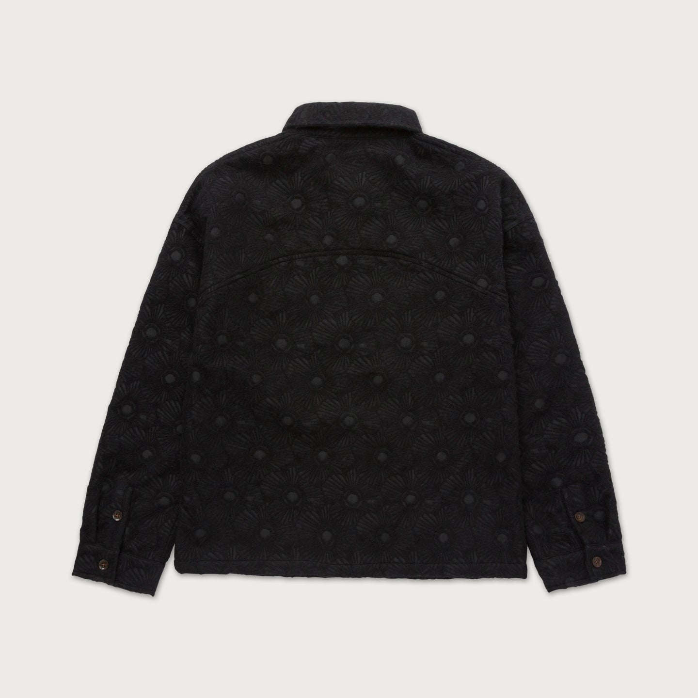 Floral Cover Shirt - Black