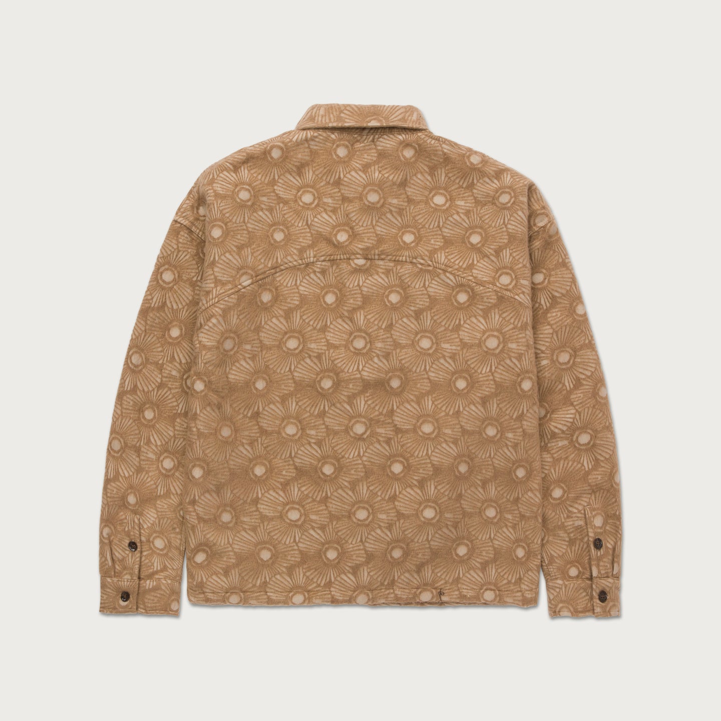 Floral Cover Shirt - Tan