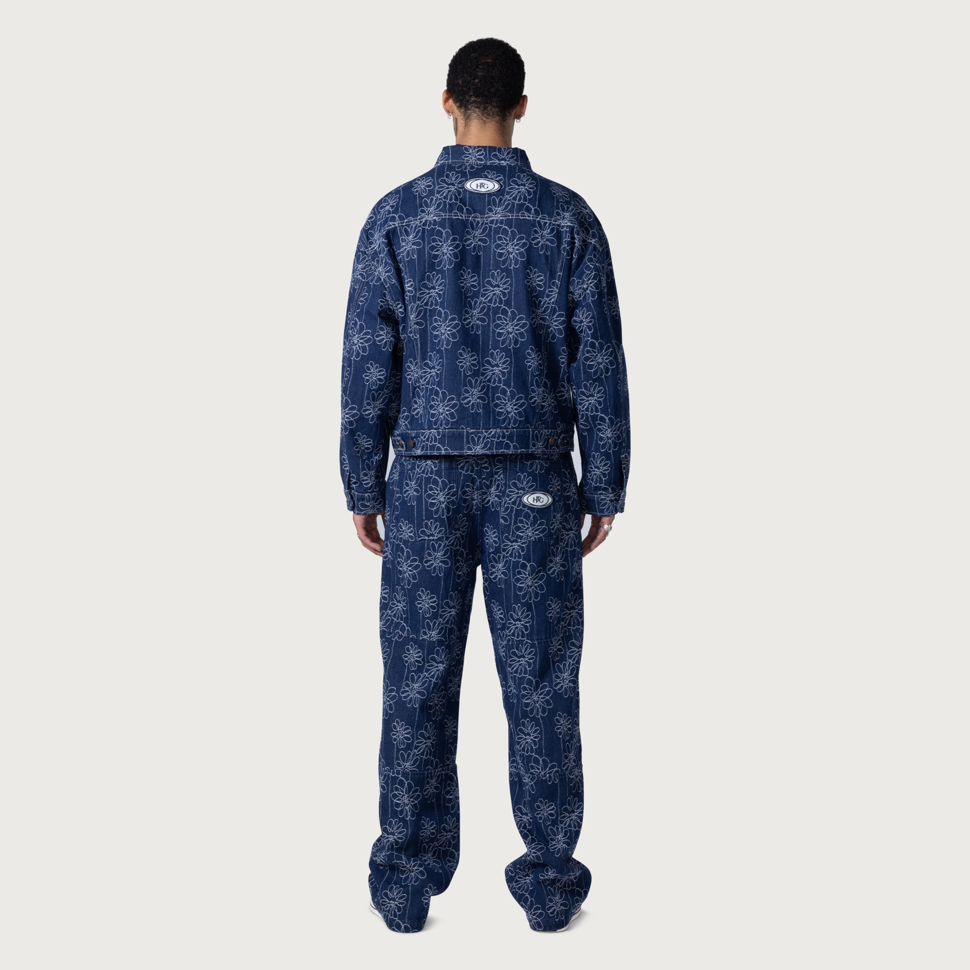 Flower Jacquard Pant - Indigo – Honor The Gift