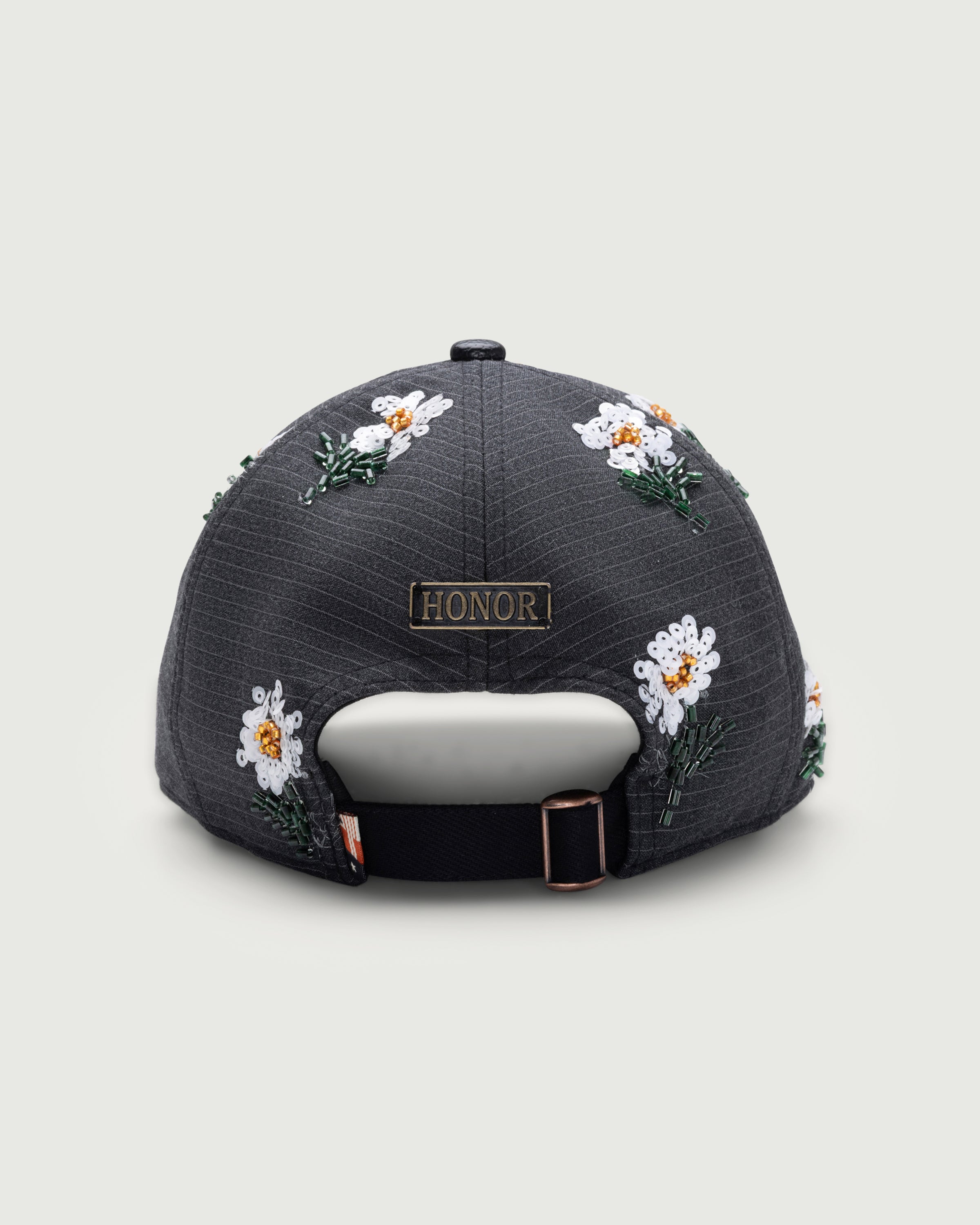 Flowers Beaded 6 Panel Cap - Black – Honor The Gift
