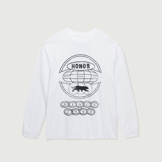 Global Logo LS - White