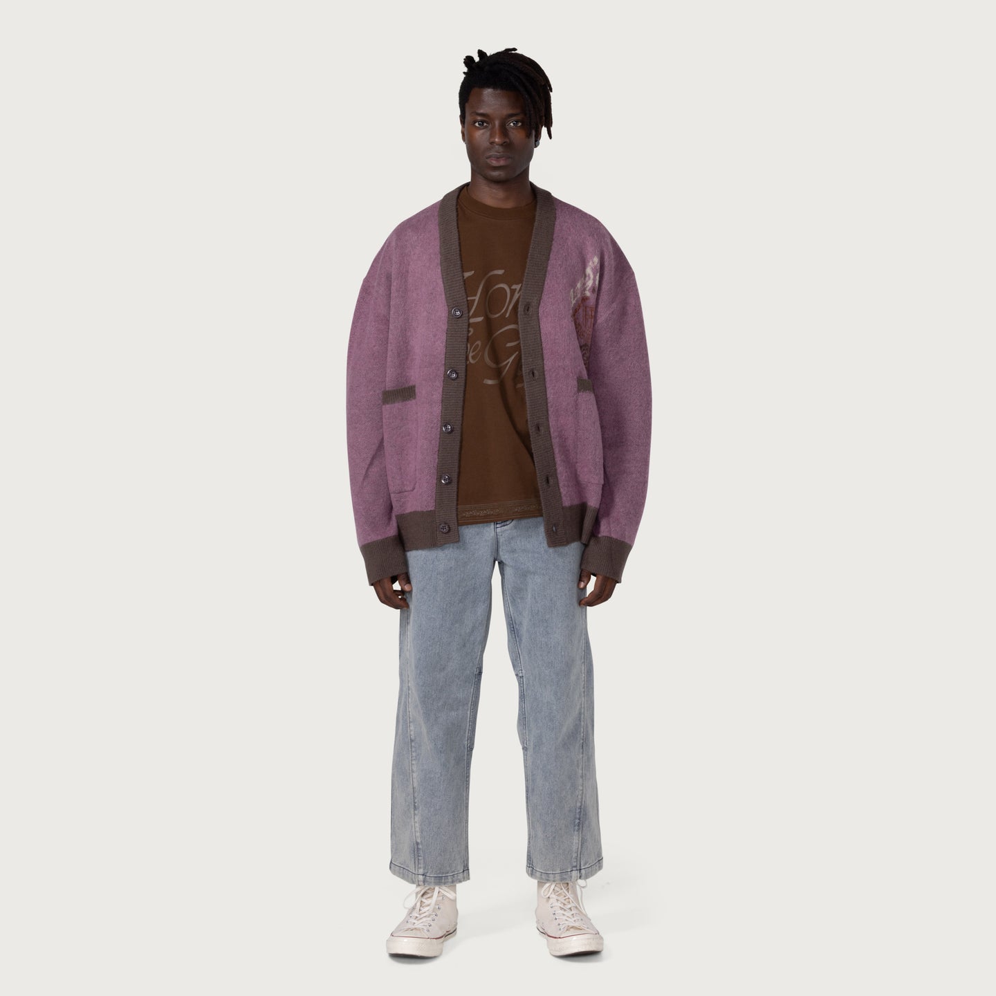 HTG® Cardigan - Mauve