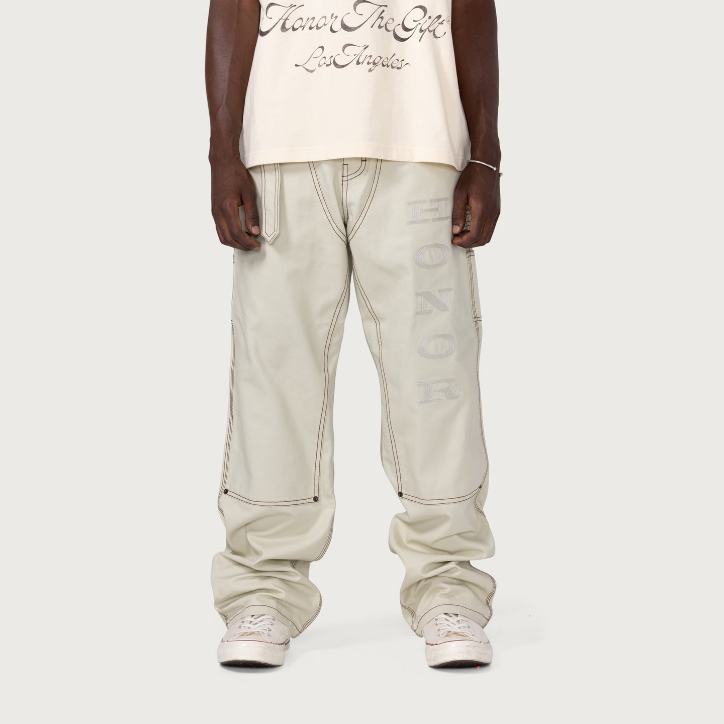 HTG® Carpenter Belt Pant - Bone