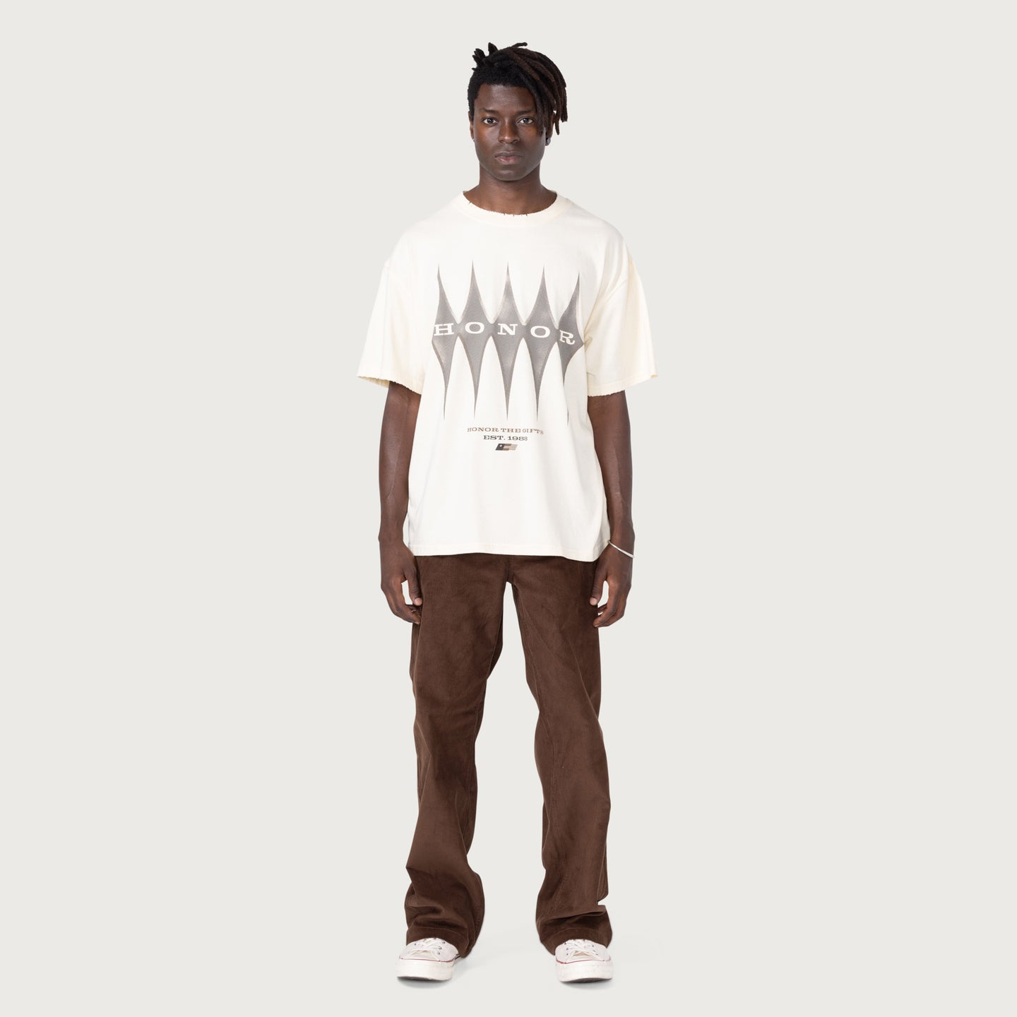 Diamonds T-Shirt - Bone