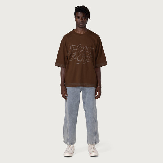 HTG® H Box T-Shirt - Brown