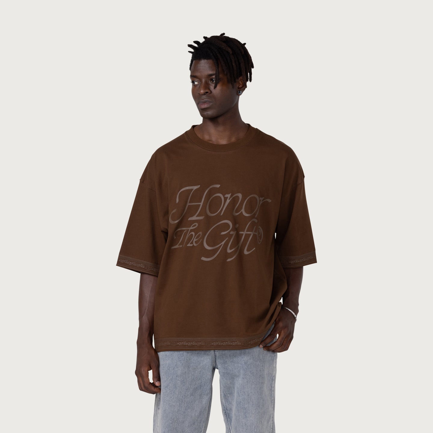 HTG® H Box T-Shirt - Brown