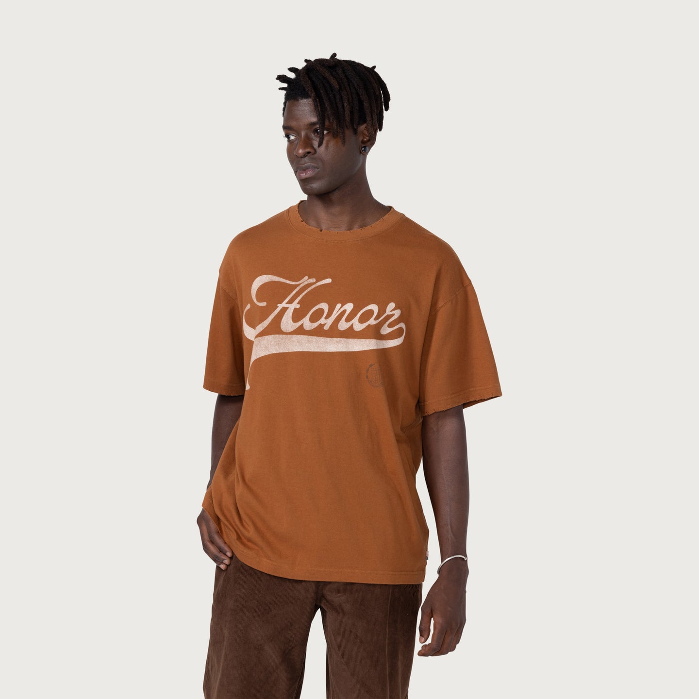 Holiday Script T-Shirt - Copper