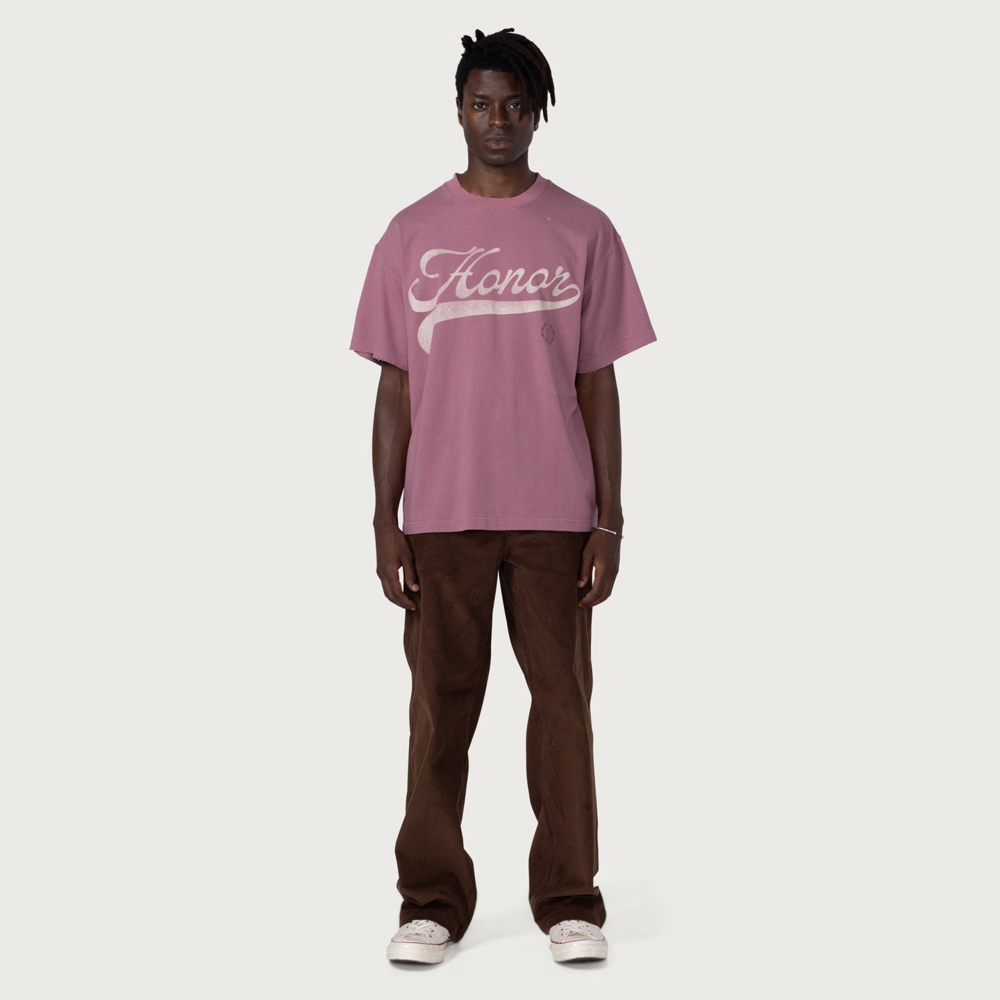 Holiday Script T-Shirt - Mauve