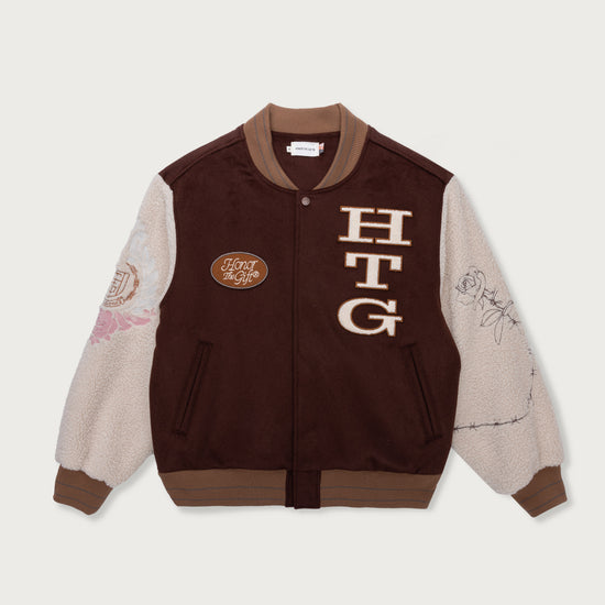 HTG® Letterman Jacket - Brown