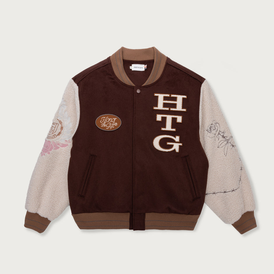 HTG® Letterman Jacket - Brown – Honor The Gift