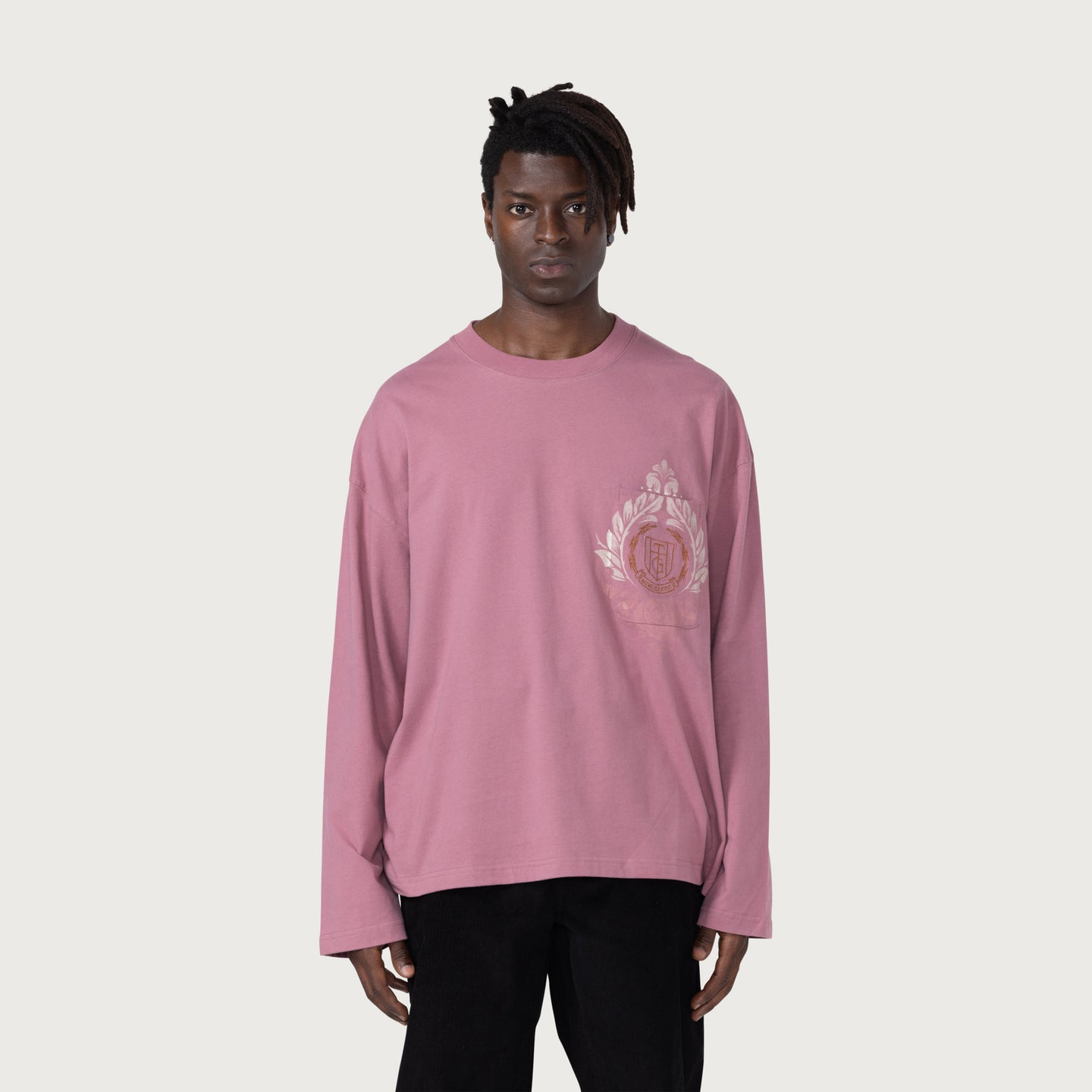 HTG® L/S Box T-Shirt - Mauve