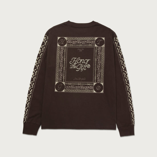 HTG® Pattern L/S T-Shirt - Black