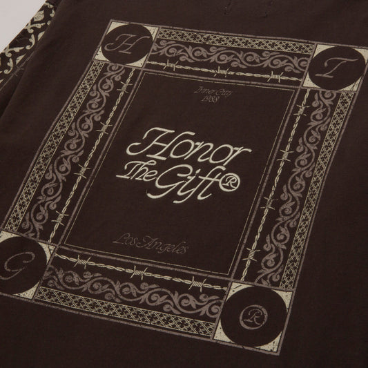 HTG® Pattern L/S T-Shirt - Black