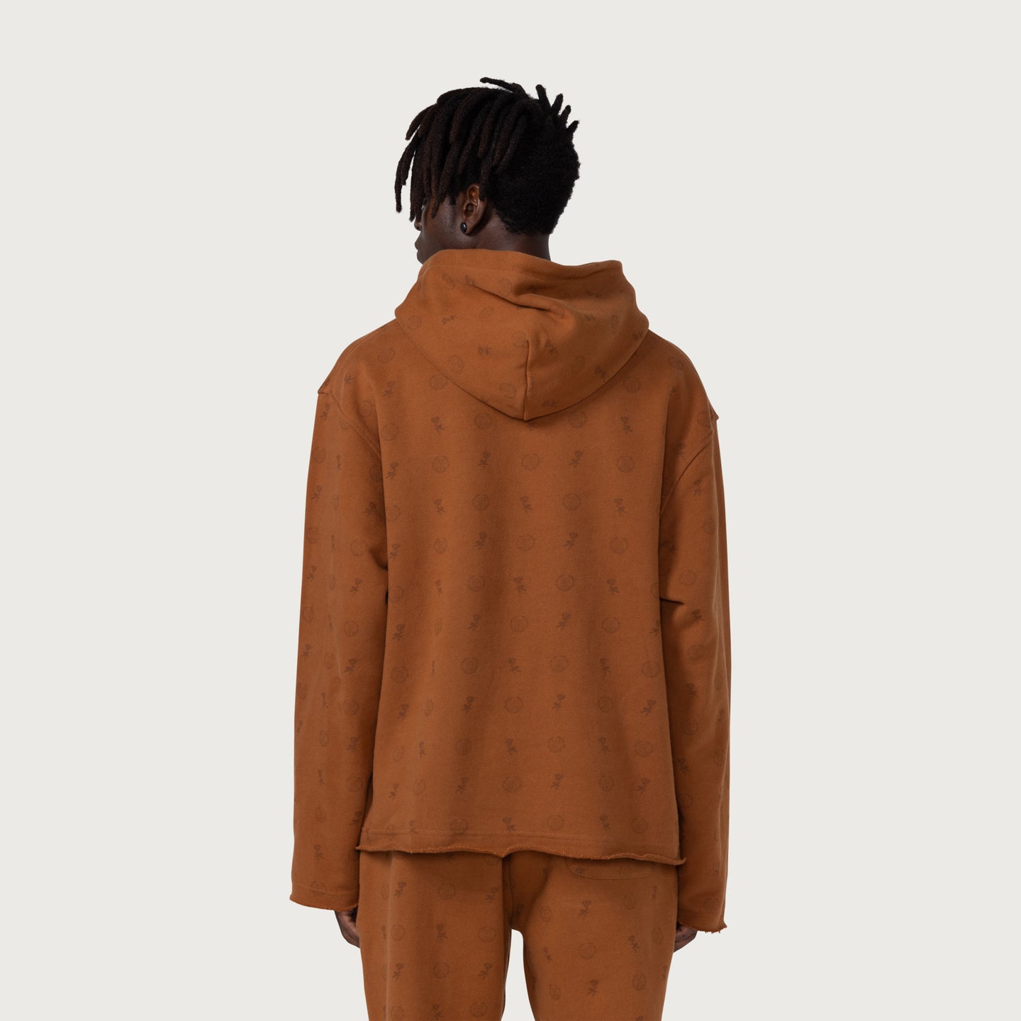 HTG® Raw Edge Hoodie - Copper