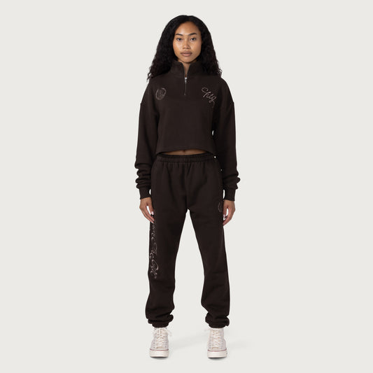 Womens Fleece Sweatpant - Black