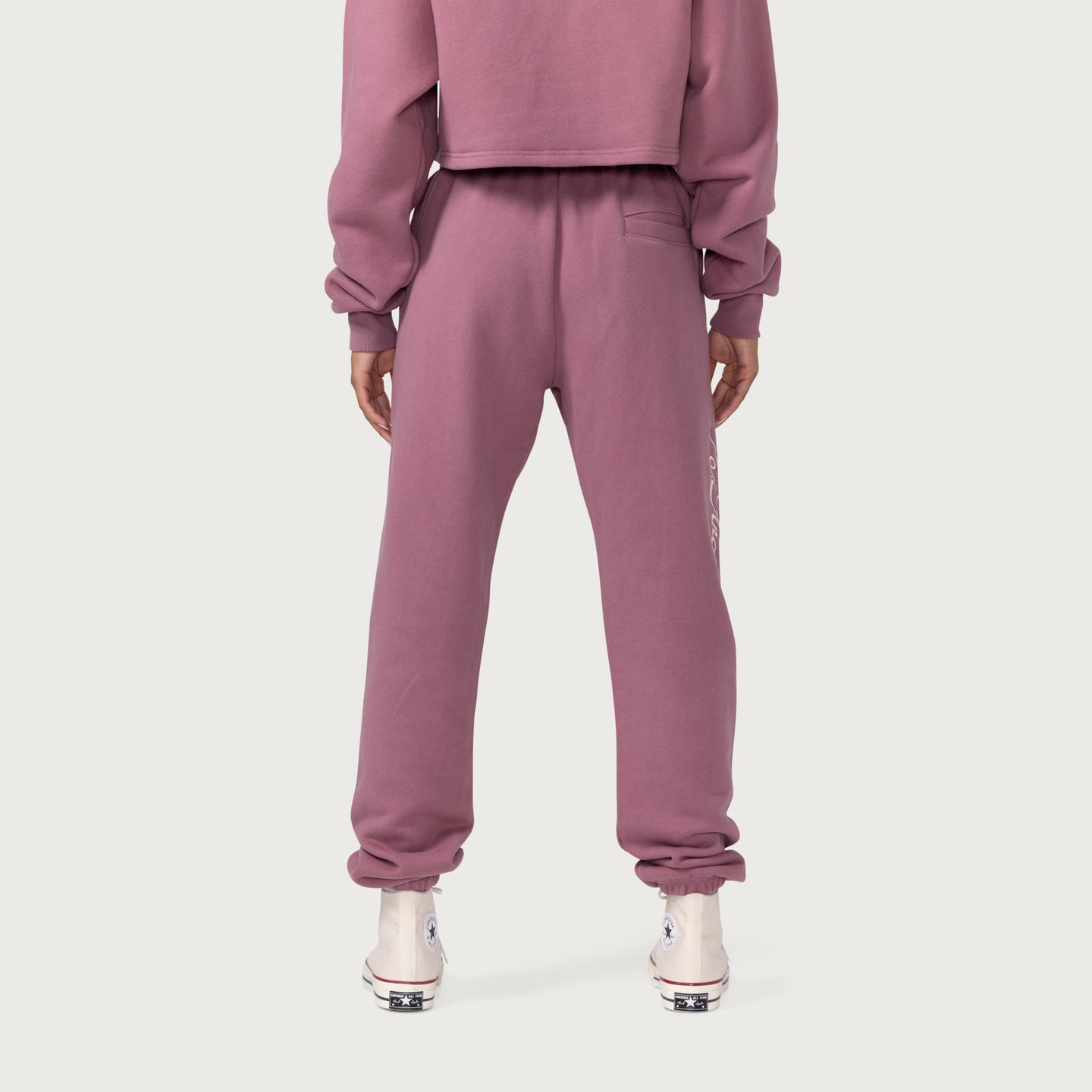 Womens Fleece Sweatpant - Mauve