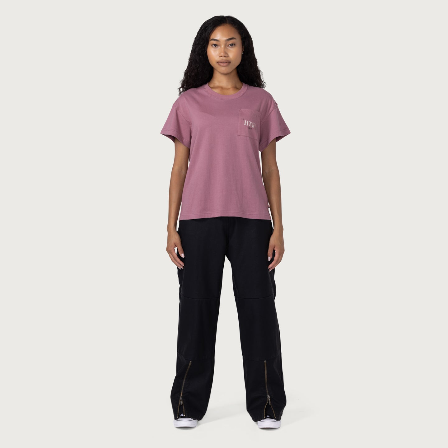 Womens HTG® Home Is Where Knit T-Shirt - Mauve