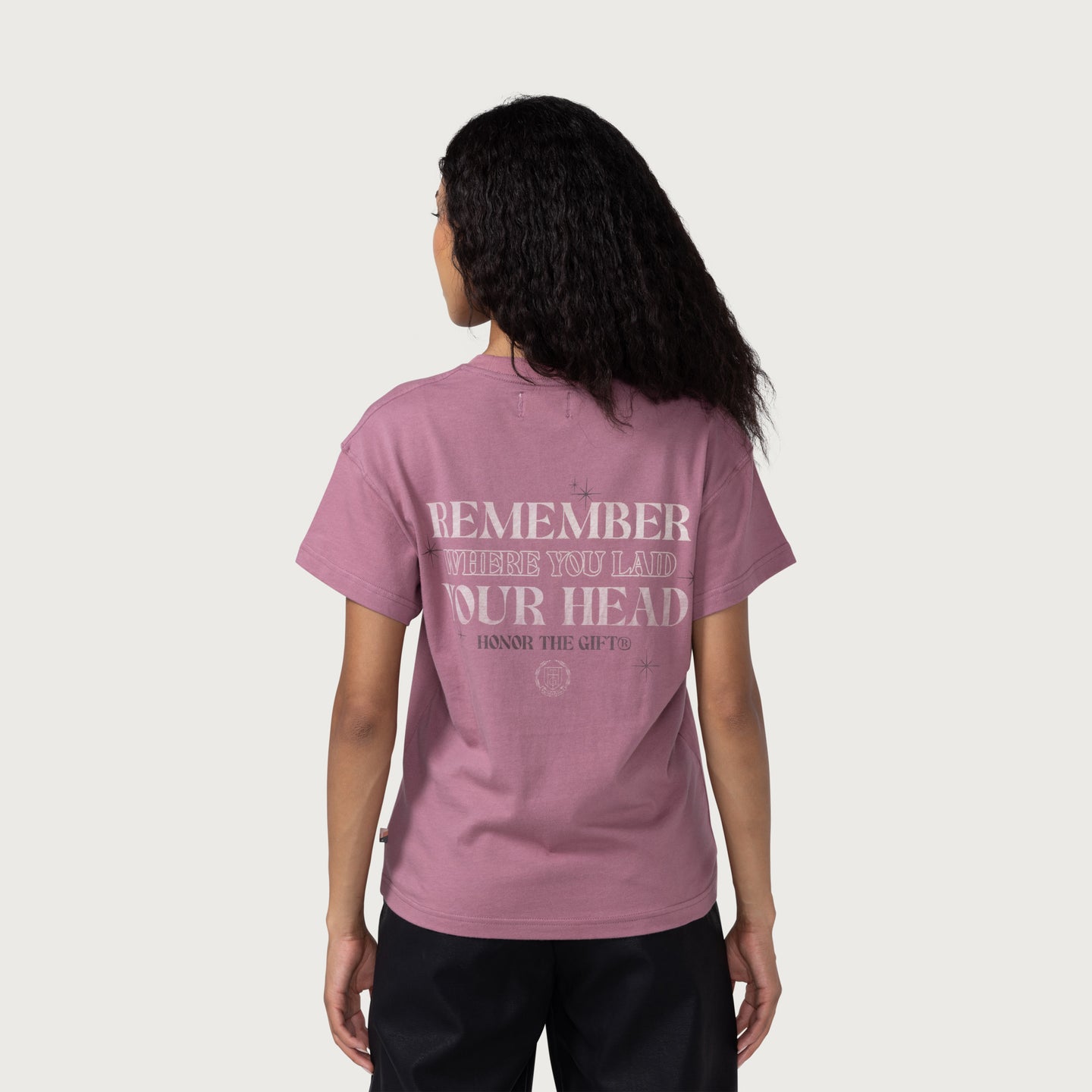 Womens HTG® Home Is Where Knit T-Shirt - Mauve