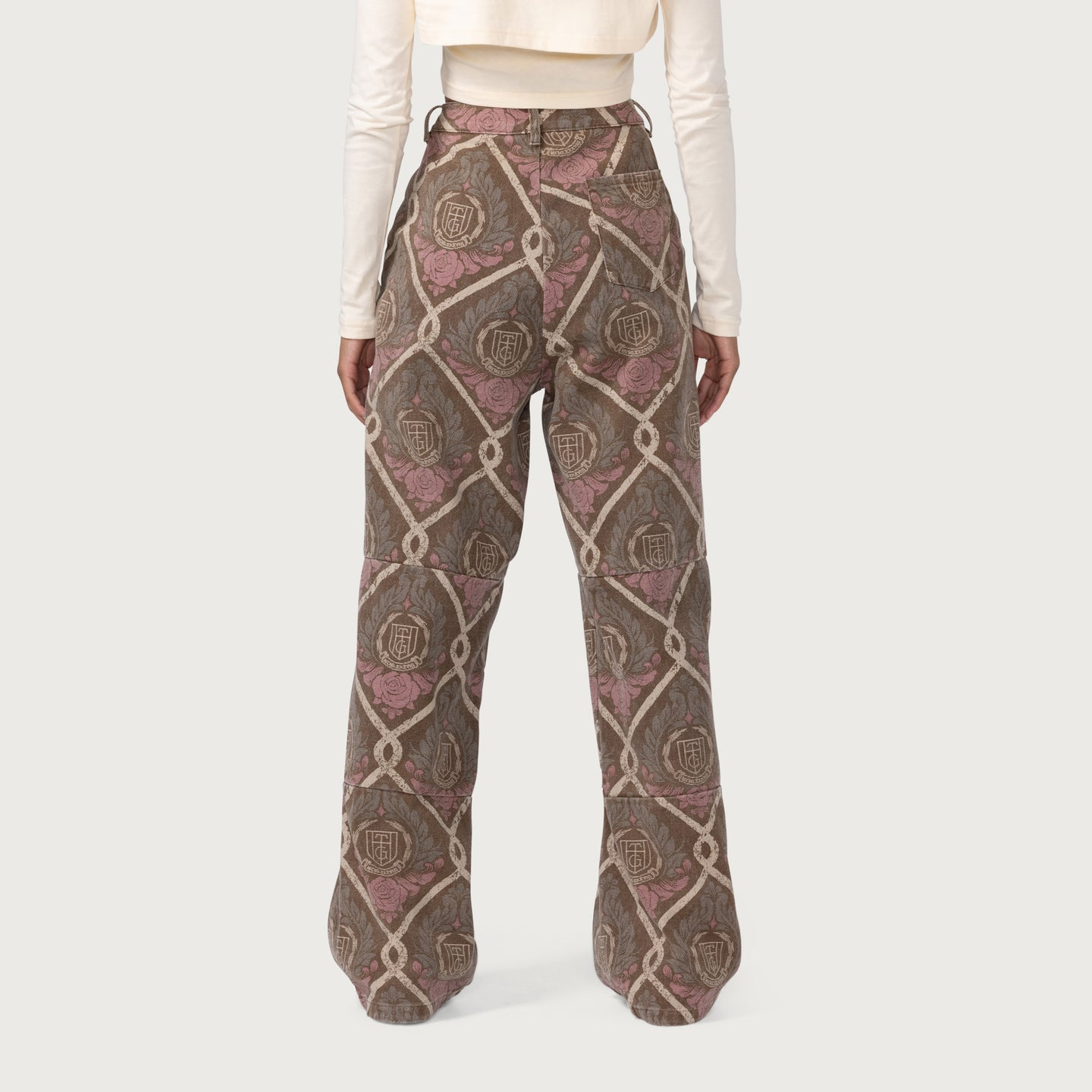 Womens Pleather Zipper Pant - Multi