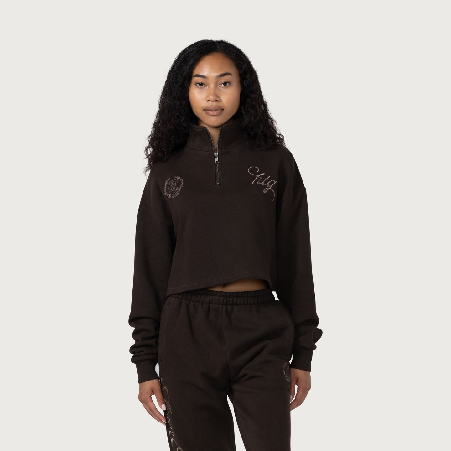 Womens 1/4 Zip Fleece - Black