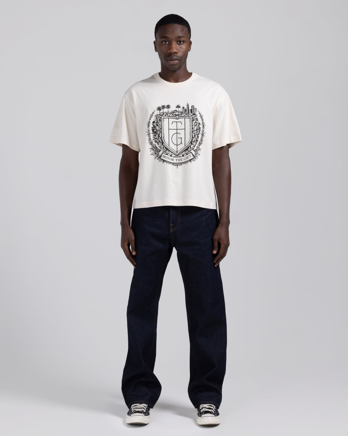City Crest Tee - Bone