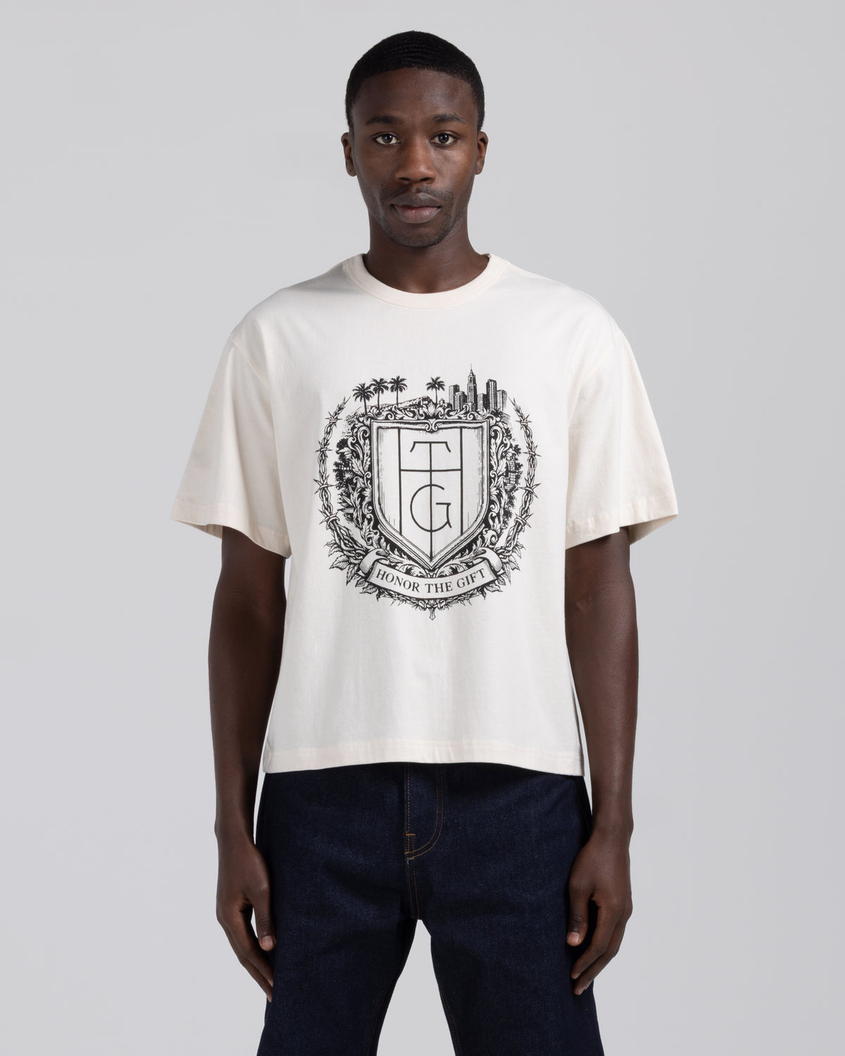 City Crest Tee - Bone
