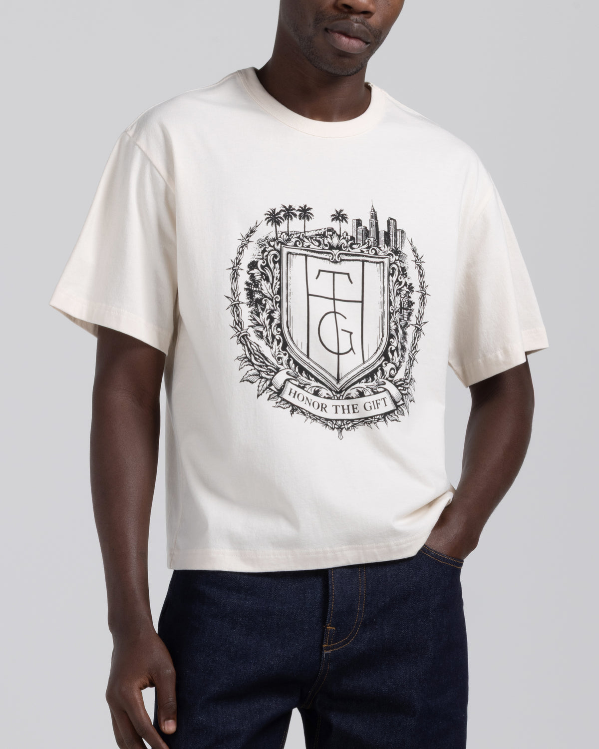 City Crest Tee - Bone