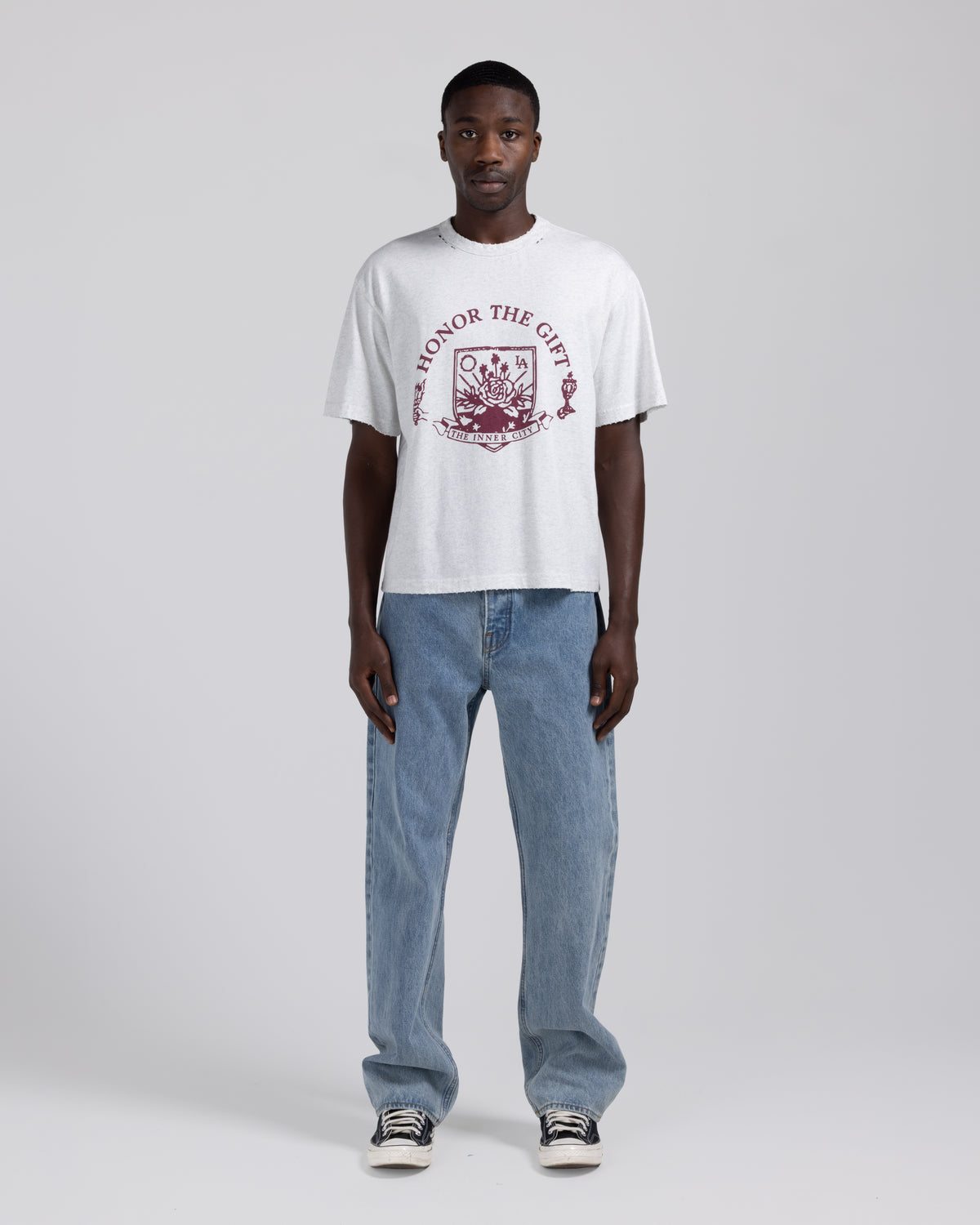 Emblem Tee - Vintage Heather Grey
