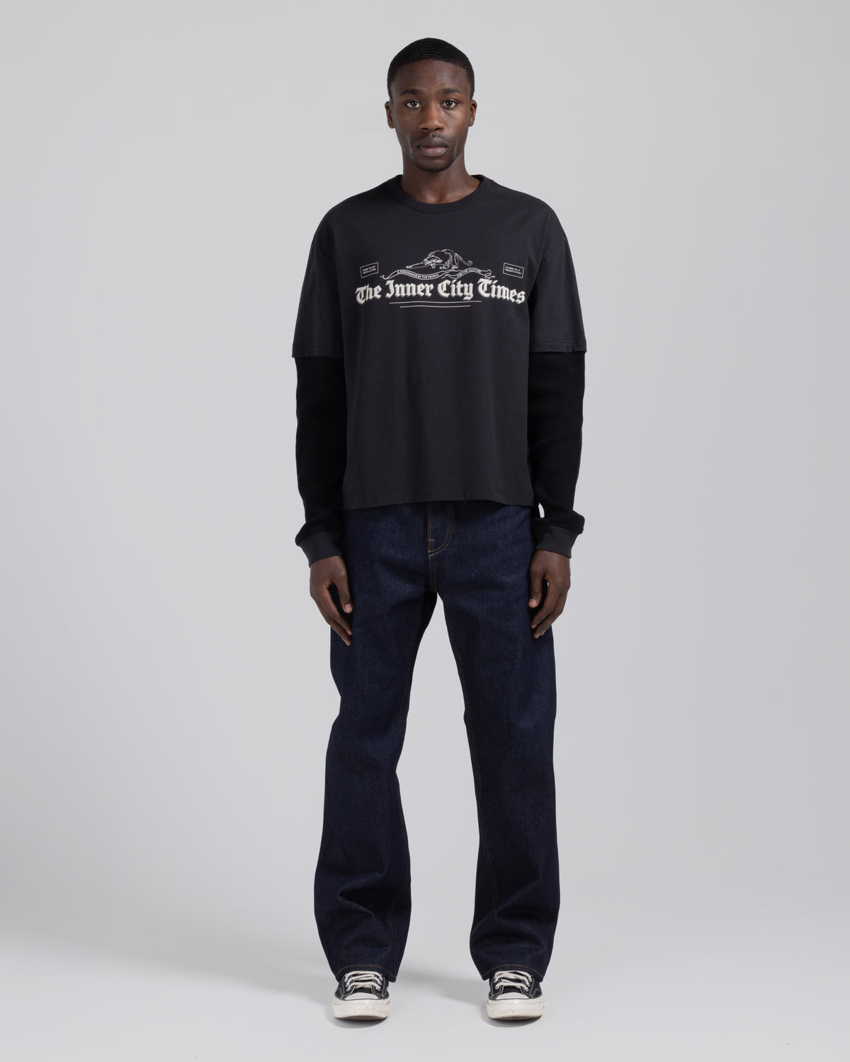 Pride And Tradition Double Tee - Black