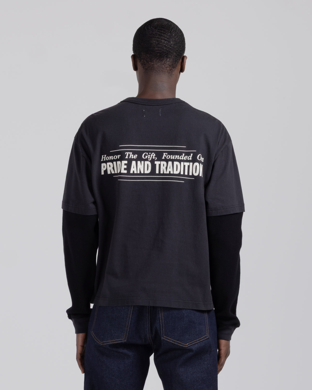 Pride And Tradition Double Tee - Black