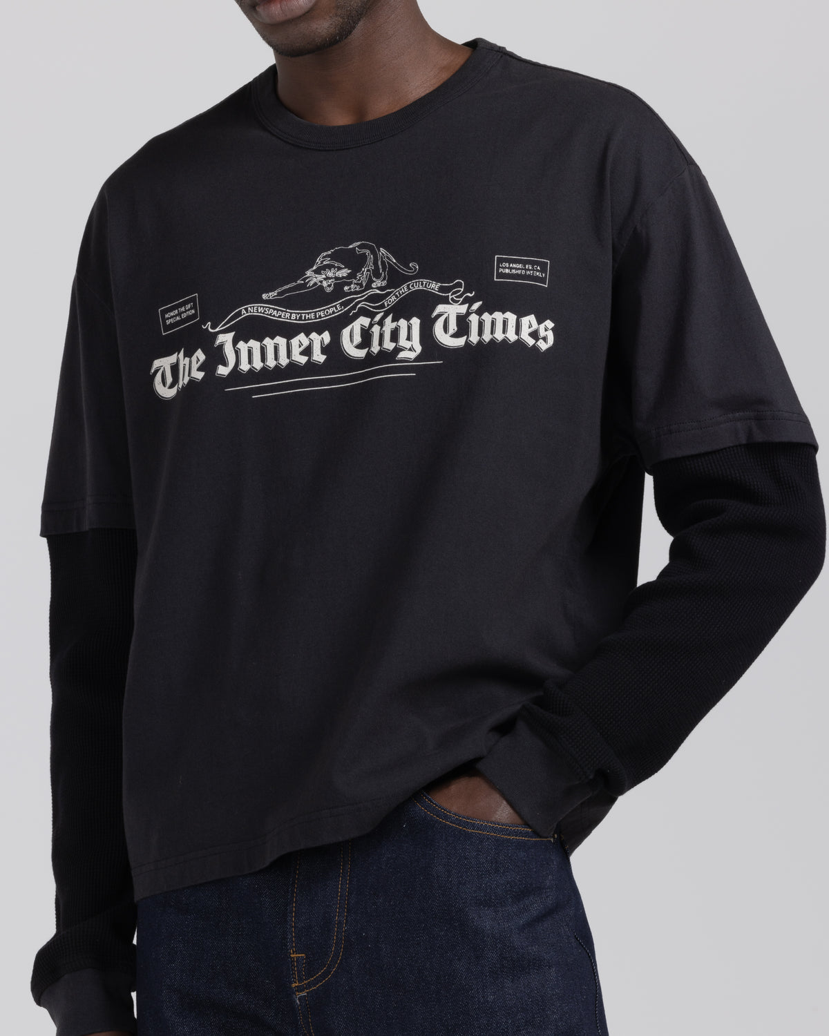 Pride And Tradition Double Tee - Black