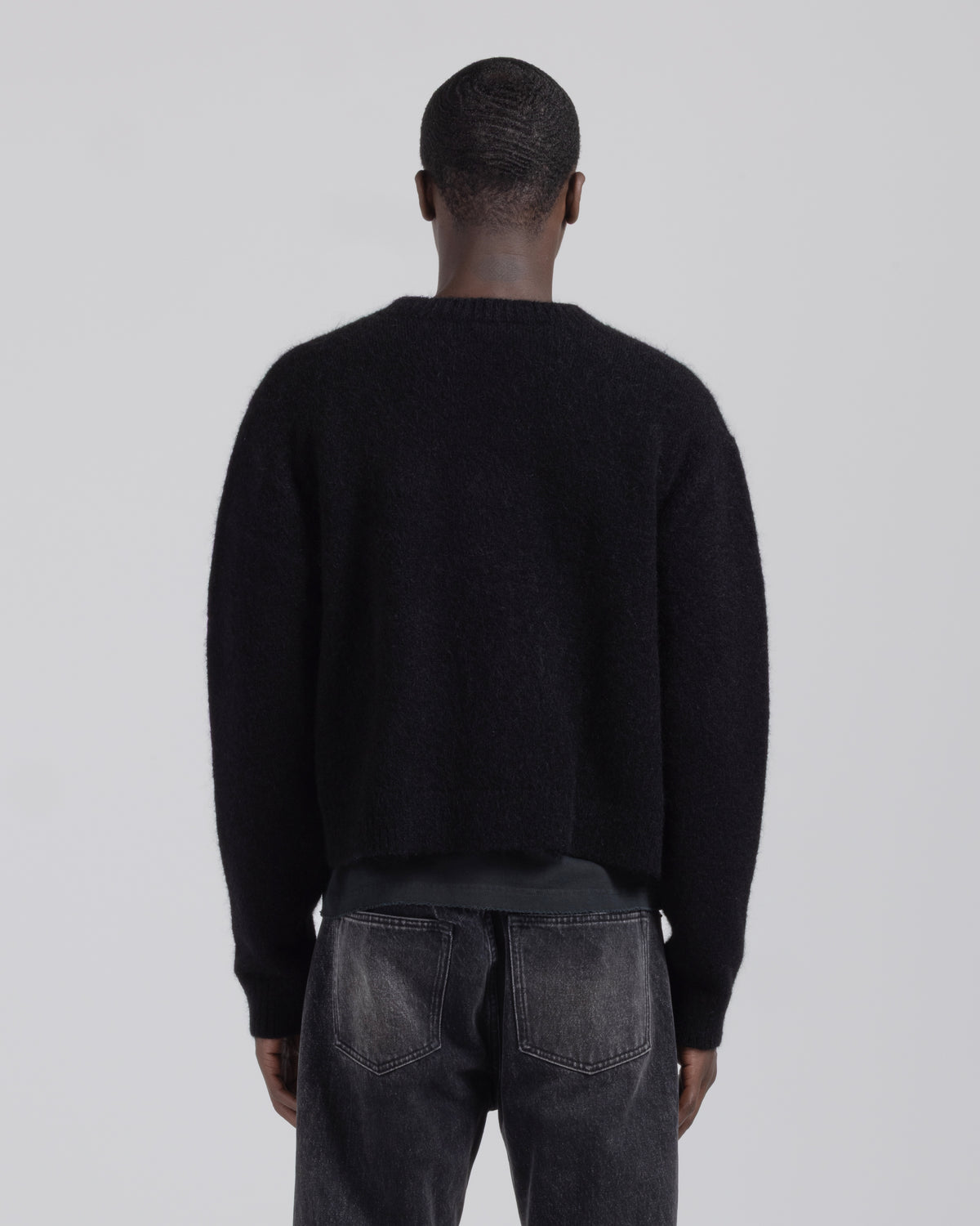 Mohair Cardigan - Black