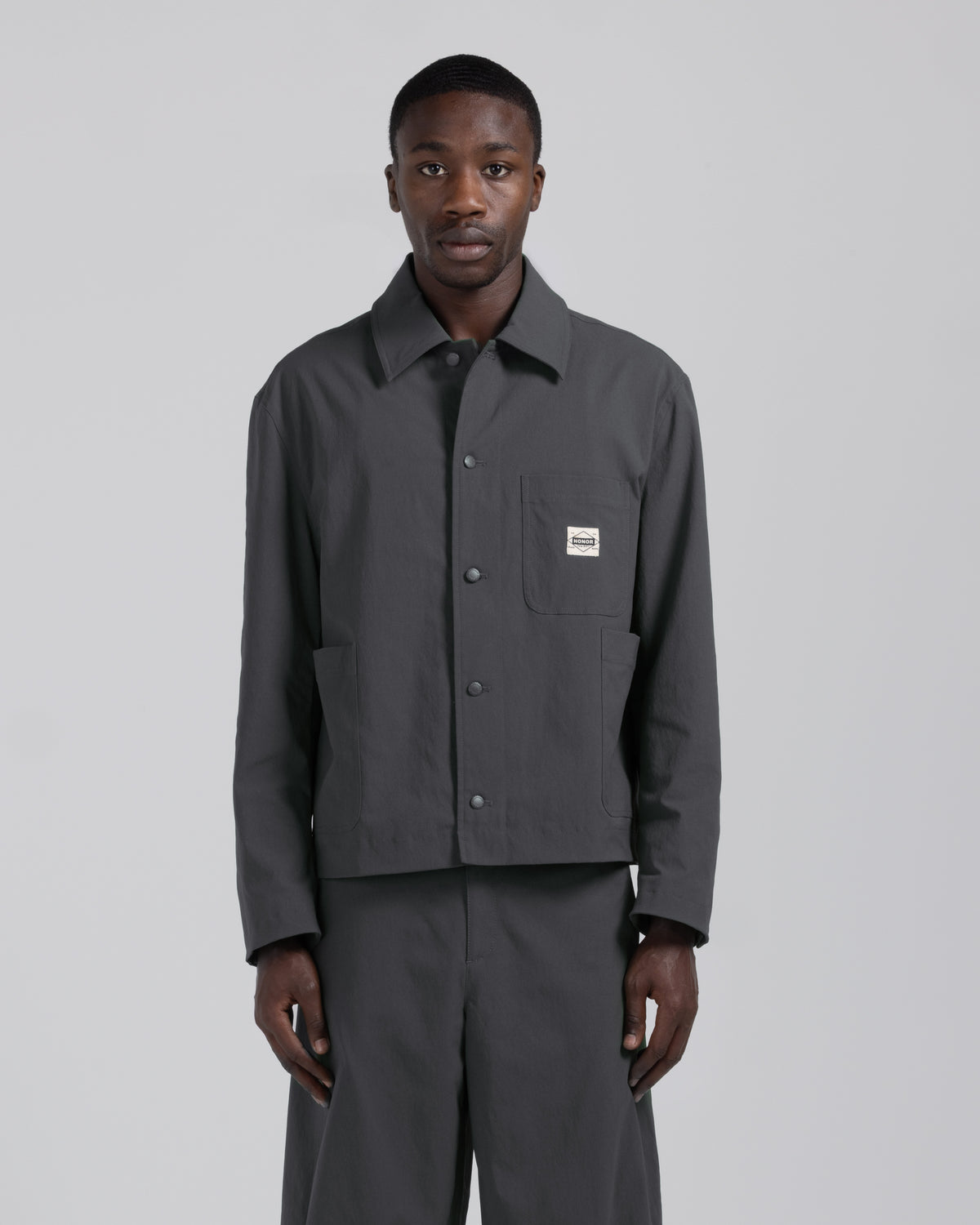 Nylon Chore Jacket - Charcoal