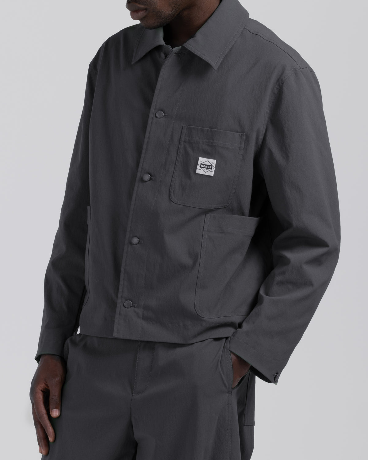 Nylon Chore Jacket - Charcoal
