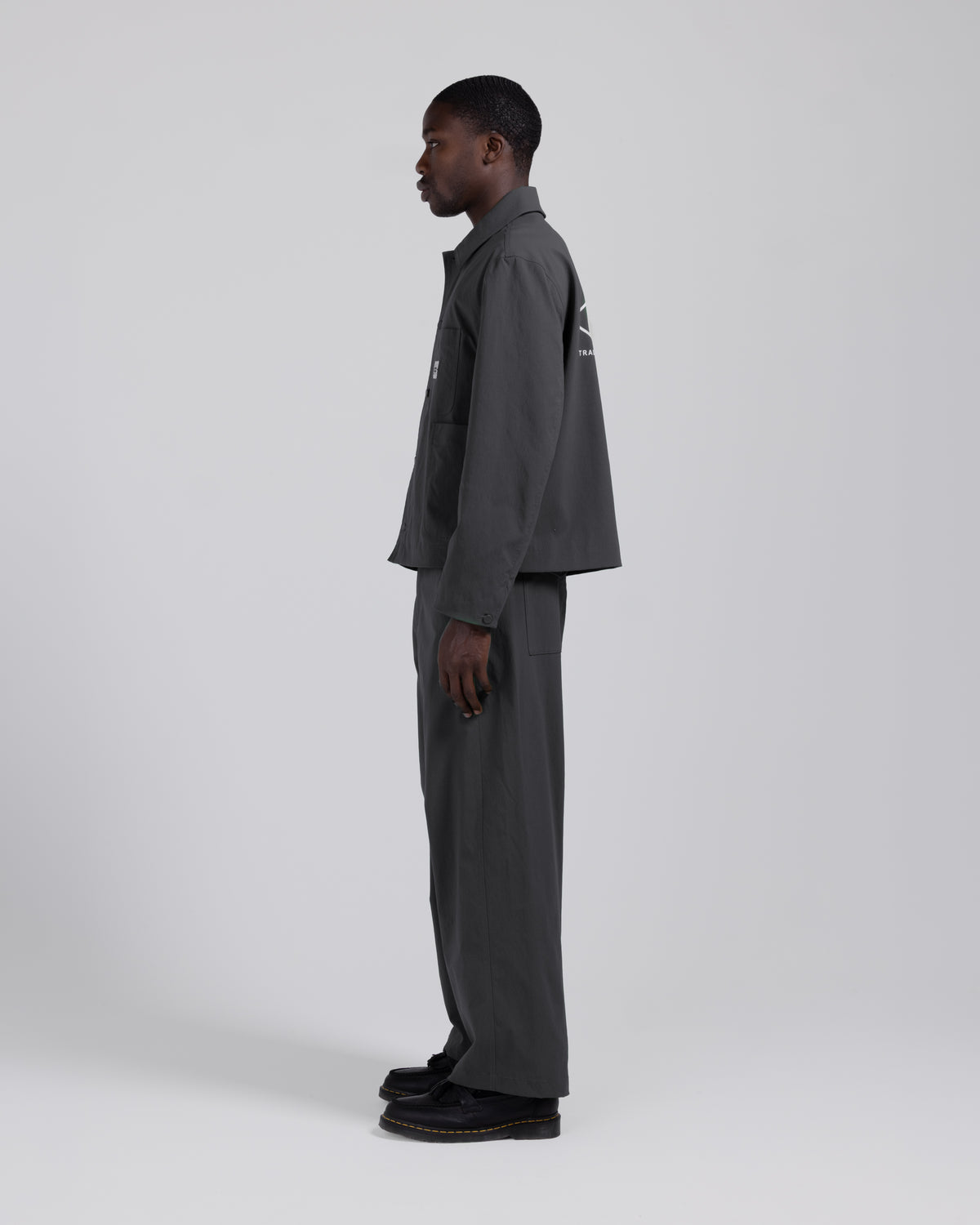 Nylon Relaxed Pant - Charcoal