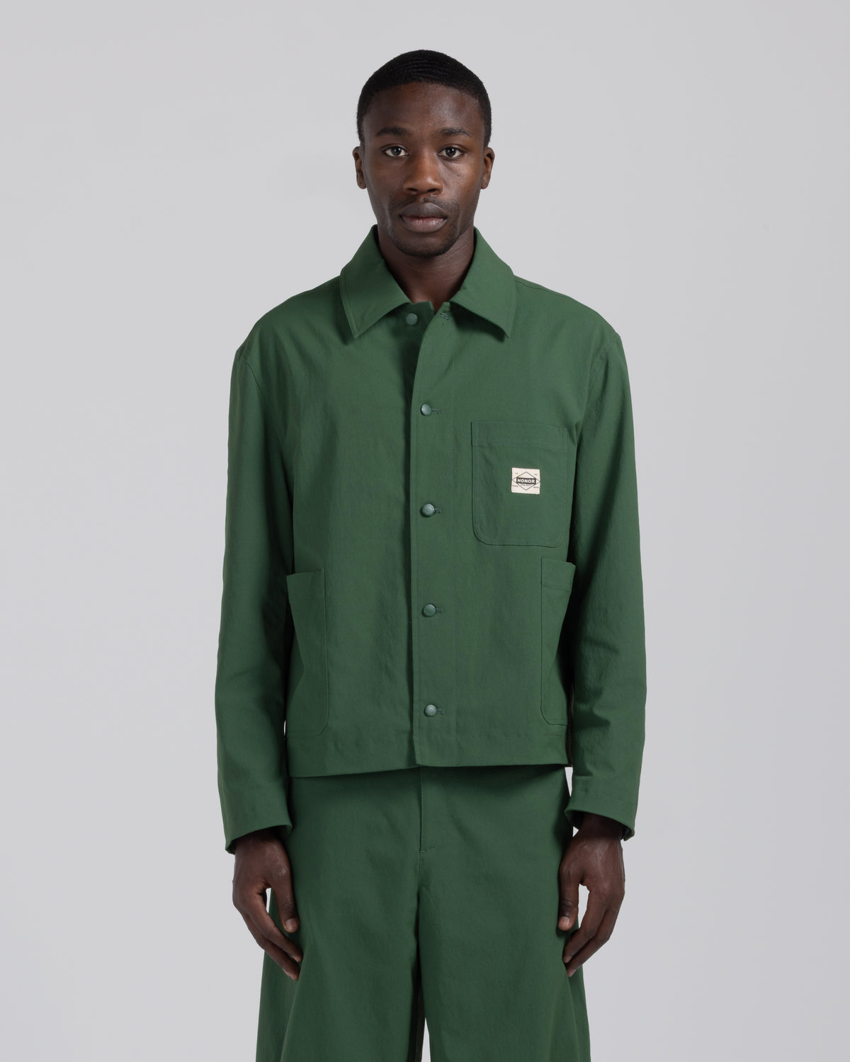 Nylon Chore Jacket - Forest