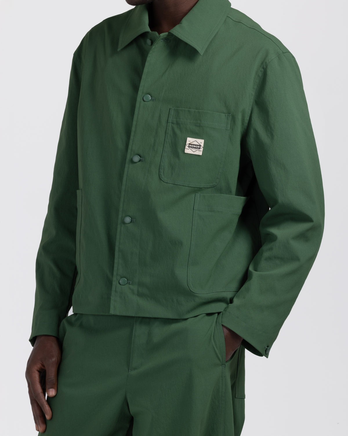 Nylon Chore Jacket - Forest
