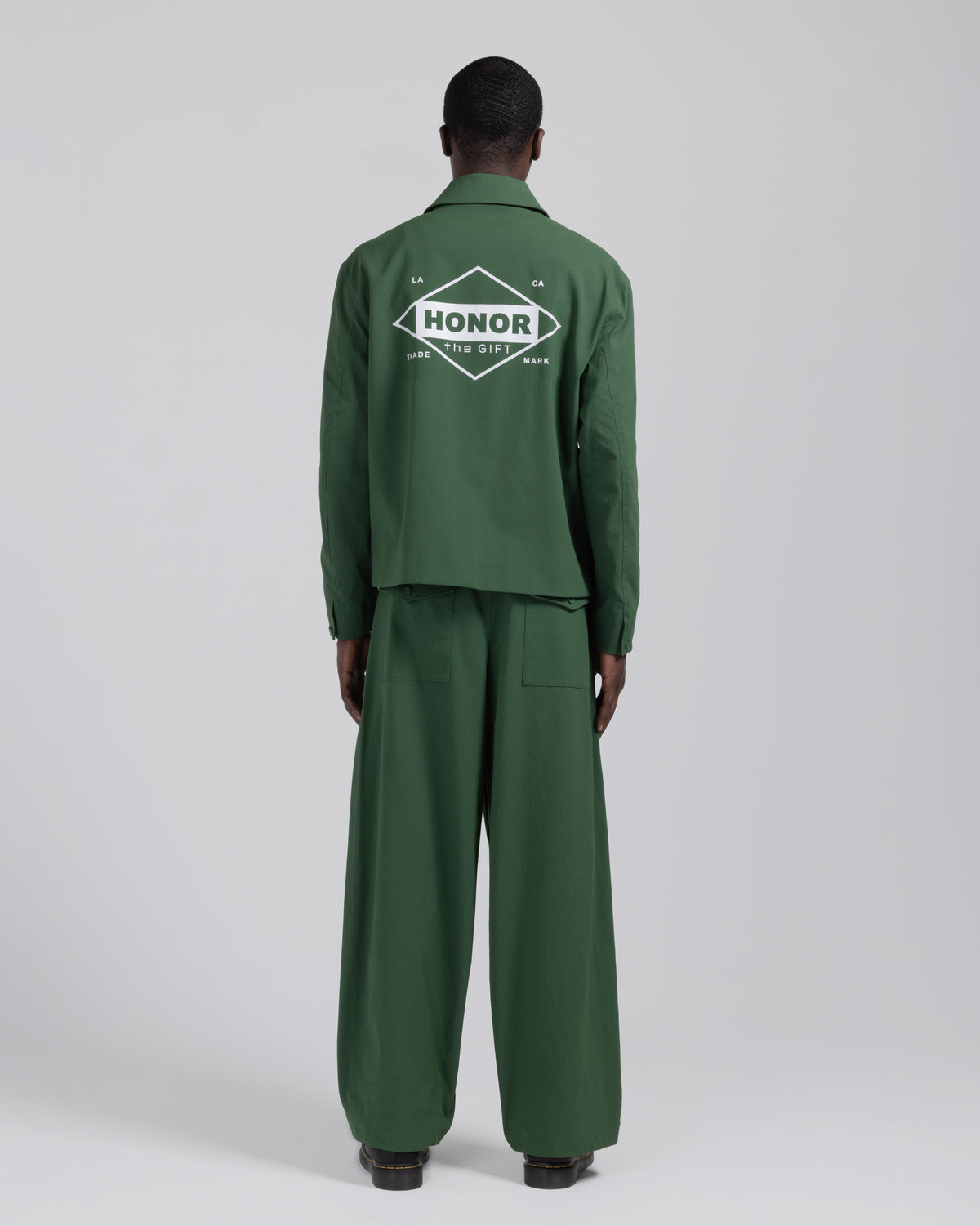 Nylon Relaxed Pant - Forest